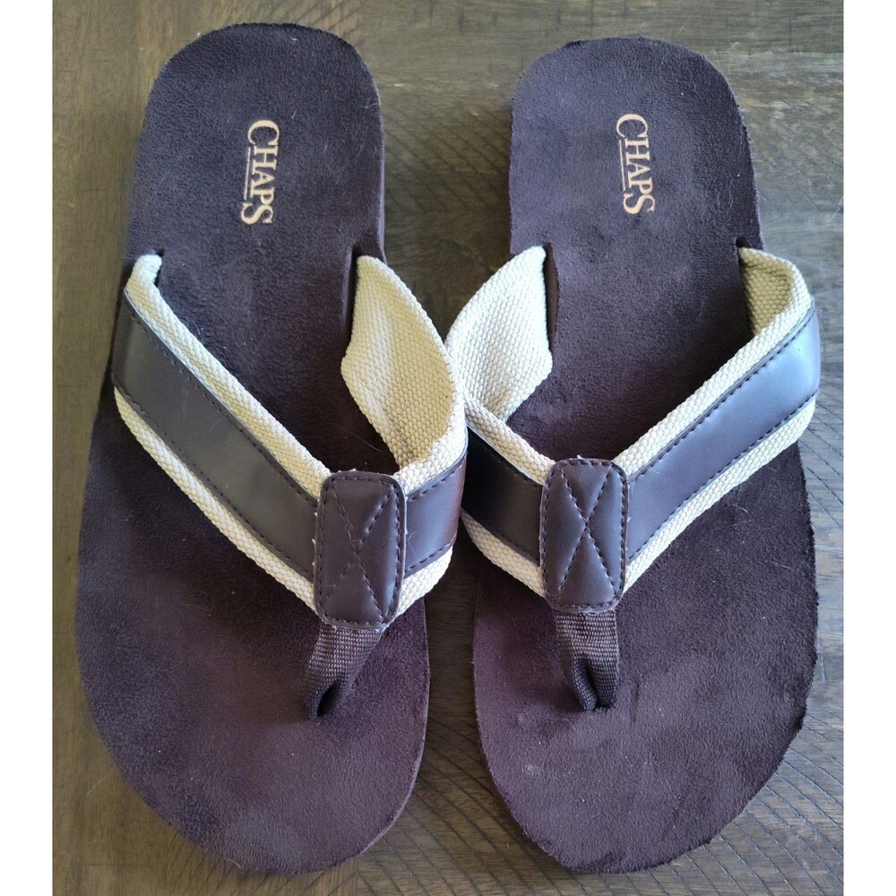 Mens Chaps Flip Flop Sandals Size 10-11